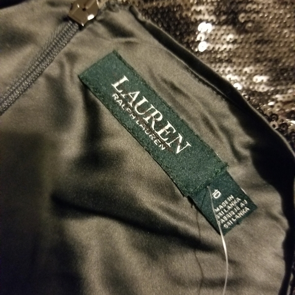 Women's Silver Sequin Shirtdress - Picture 5 of 5